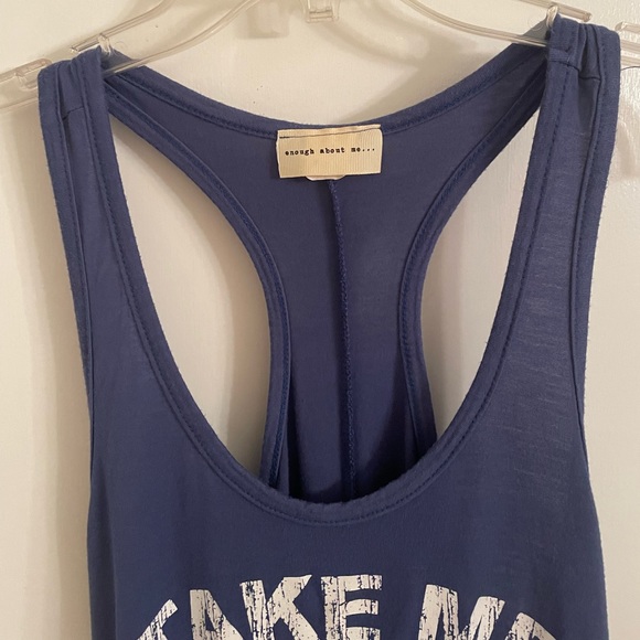 Blue ‘Take me to the ocean’ tank top - Picture 4 of 5